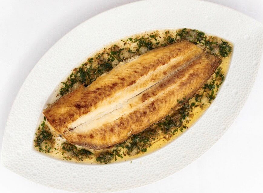 Pan-seared Dover sole