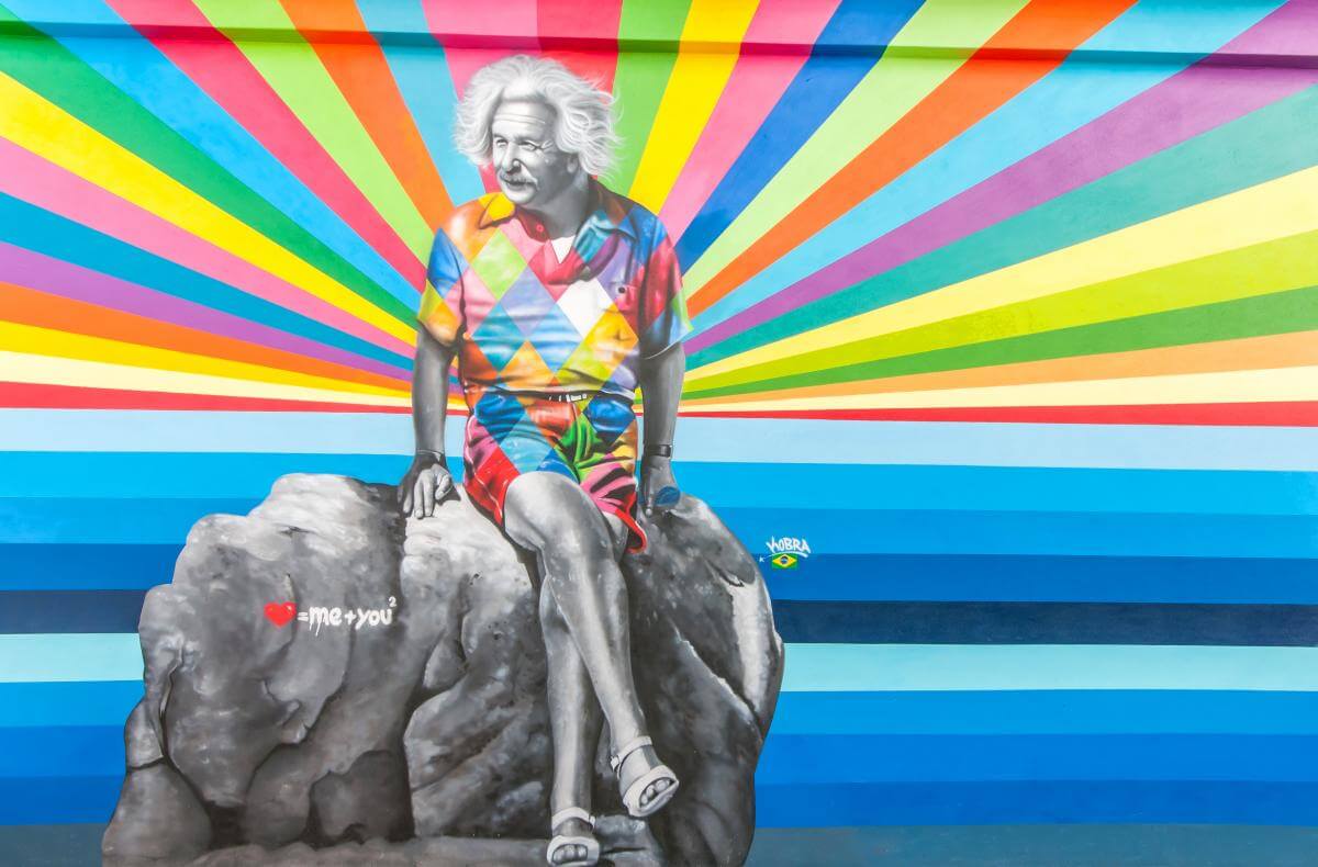 Einstein mural by Eduardo Kobra