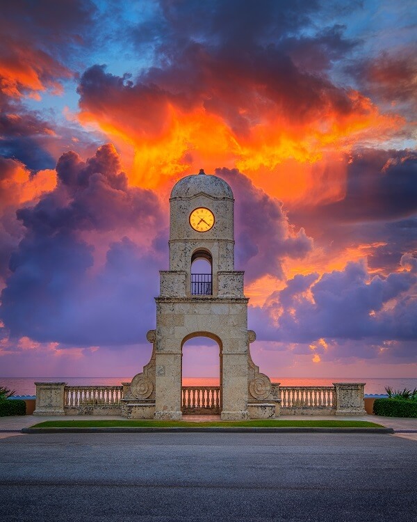Worth Avenue Clock Tower at Dawn