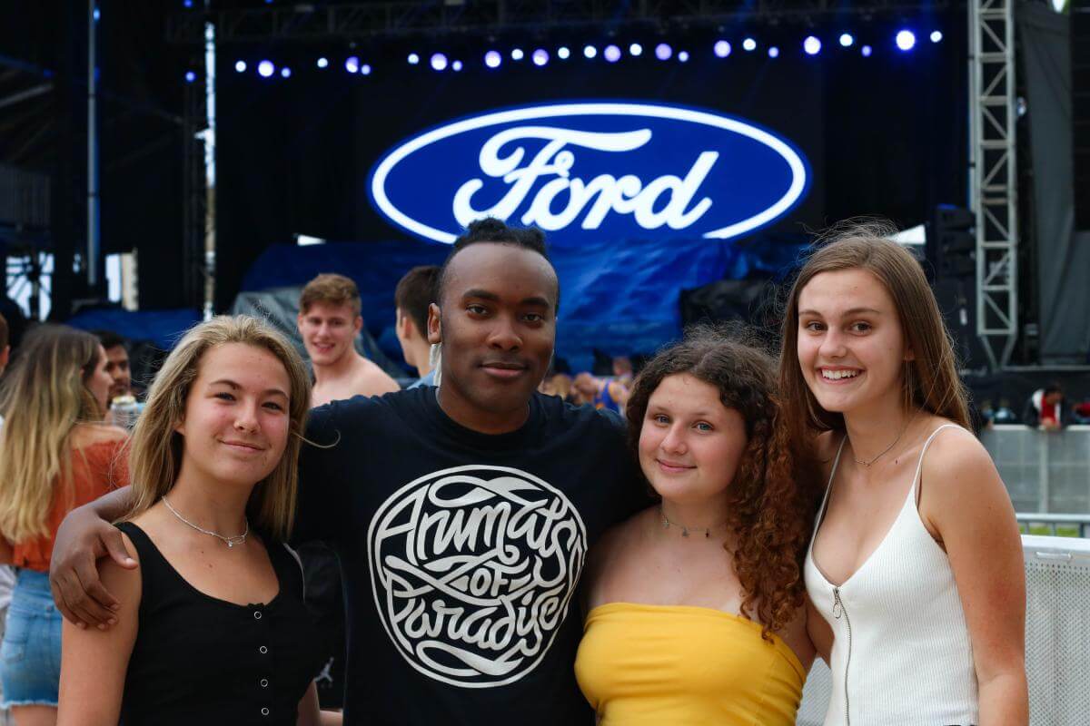 Four young people at Sunfest