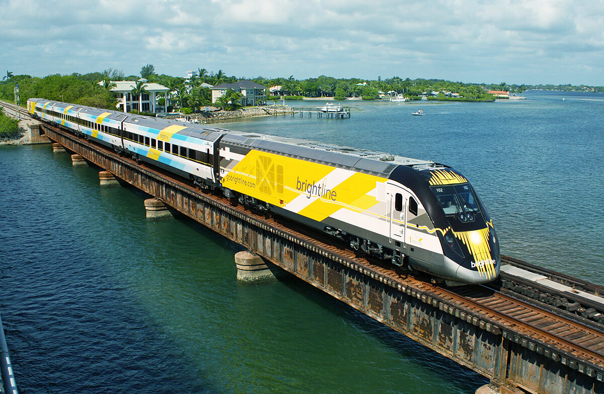 Brightline on the bridge