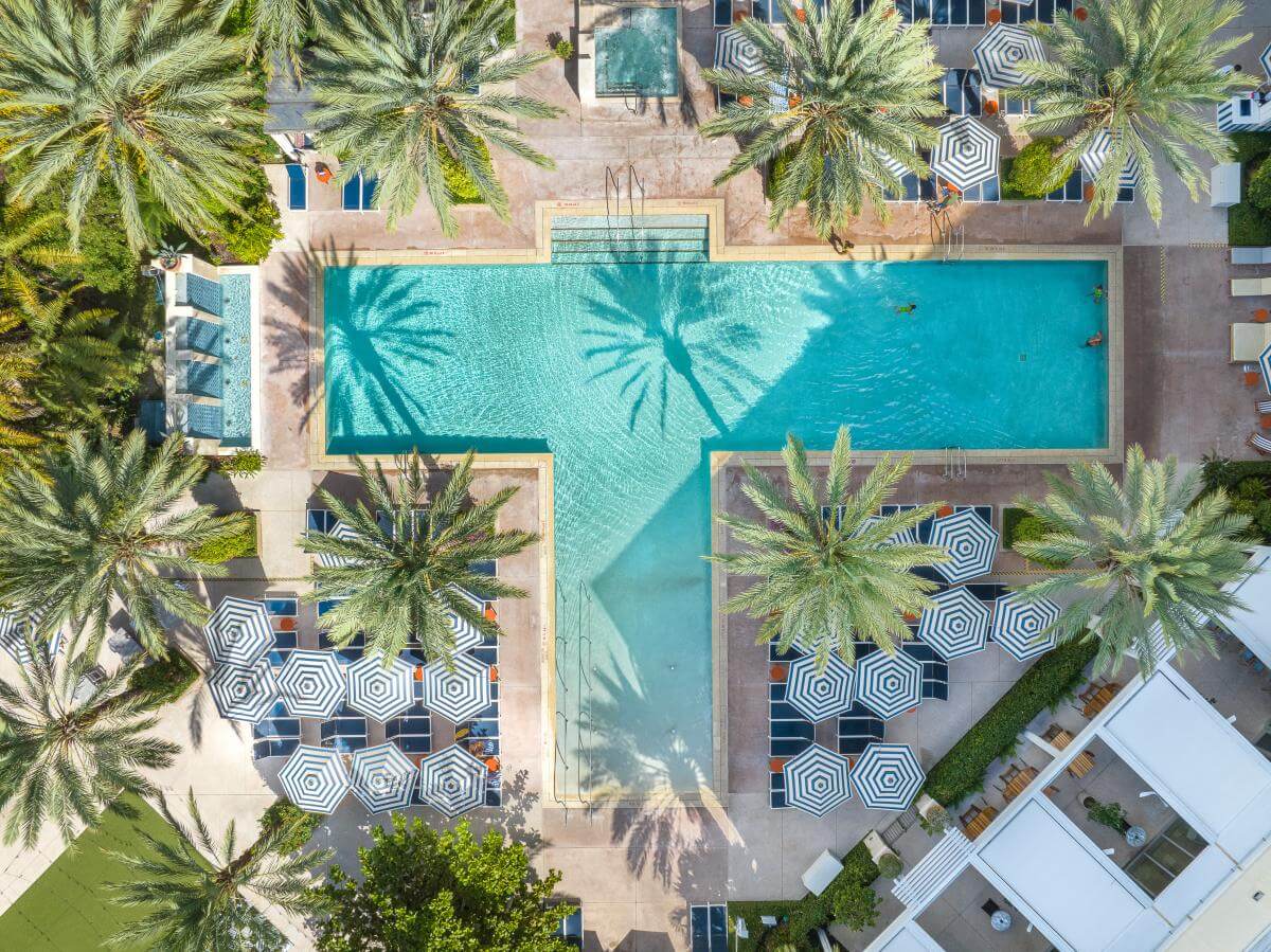 Hilton West Palm Beach aerial view