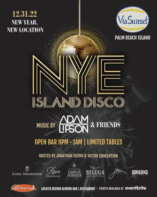 New Year’s Eve Celebrations at Almond Palm Beach