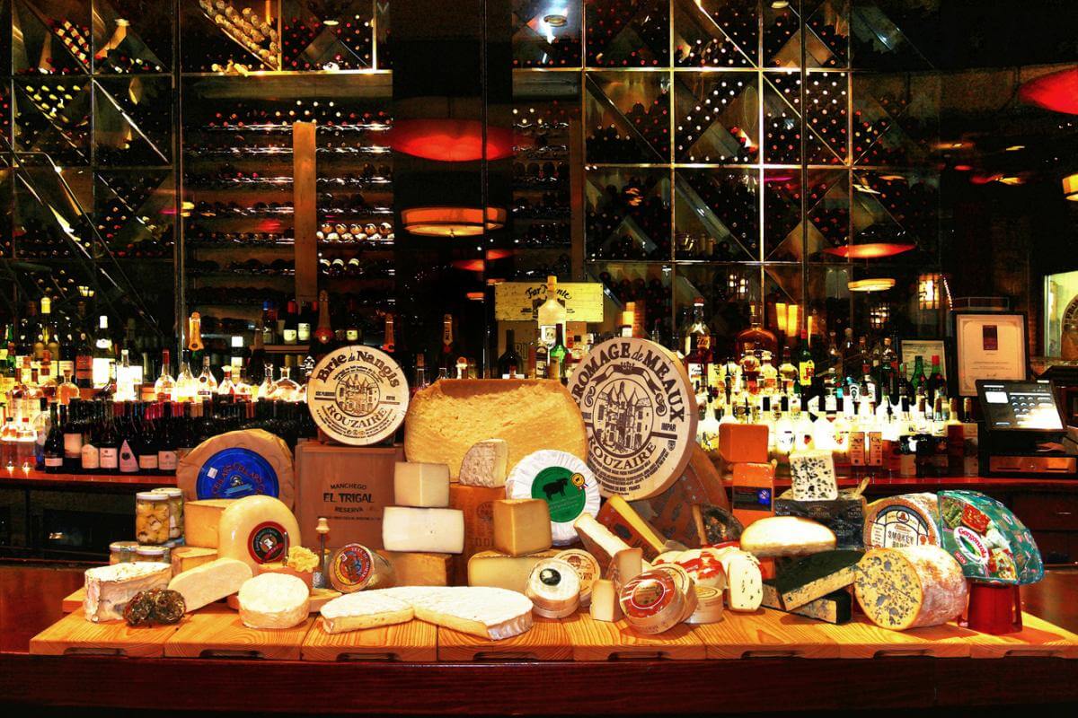 A selection of wine and cheese from City Cellar