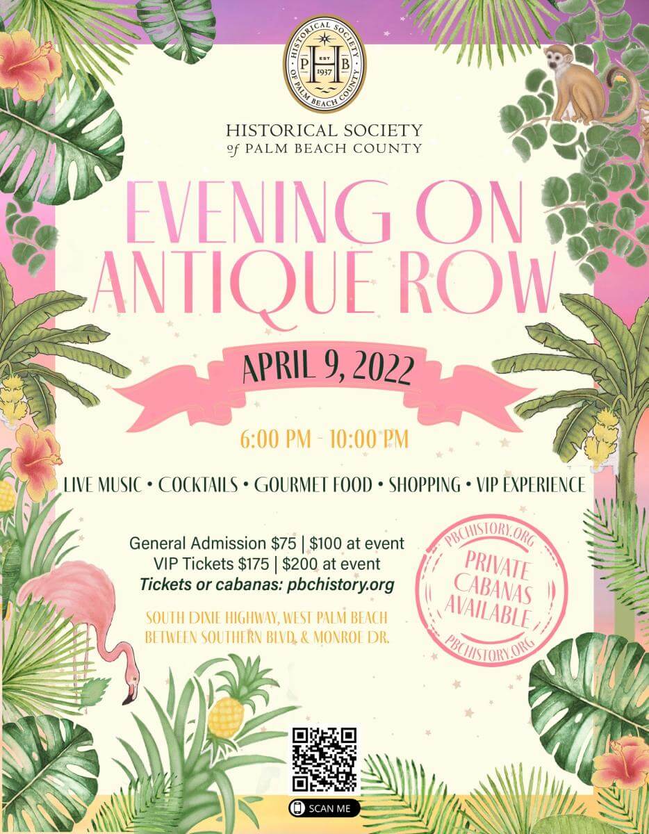 Evening on Antique Row 2022 flyer