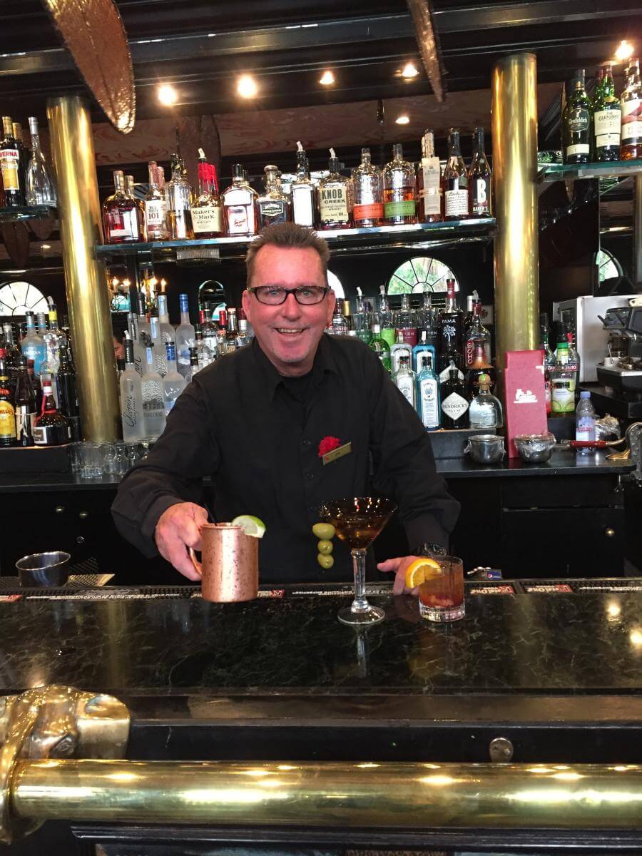 Bartender at the Leopard Lounge