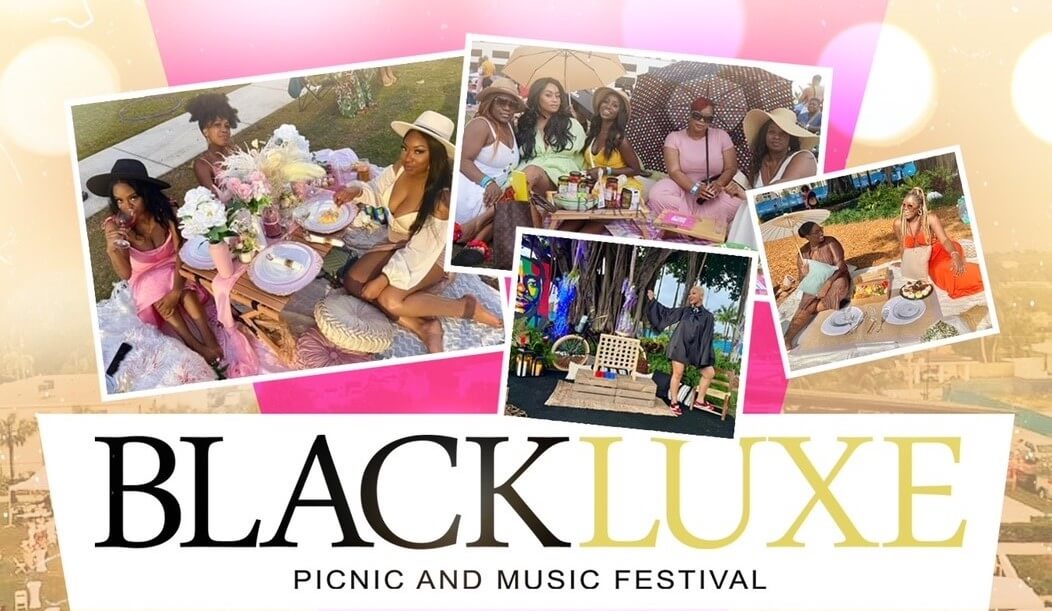 Black luxe festival flyer