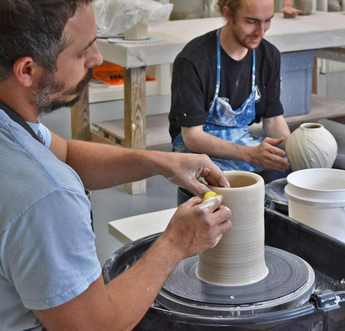 Ceramic class at the Lighthouse Art center