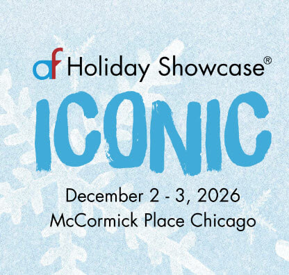 Un gráfico promocional para el evento Holiday Showcase que se llevará a cabo en Chicago los días 2 y 3 de diciembre de 2026