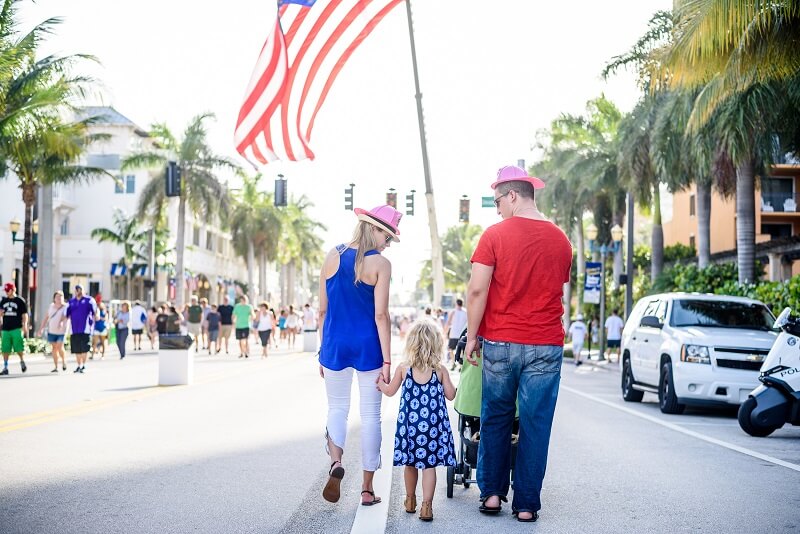 Familt at Delray Beach 4th of July