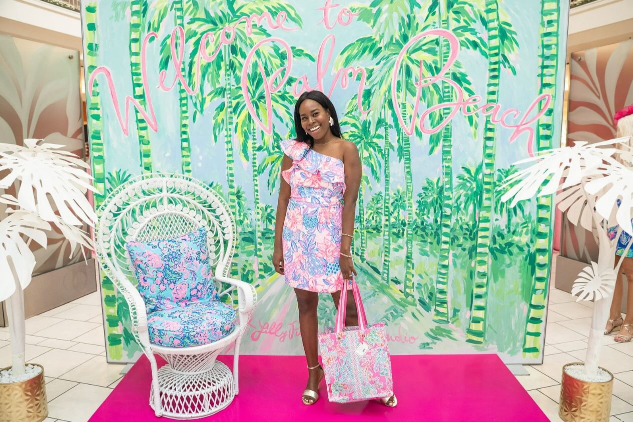 Claudia wearing Lilly Pulitzer