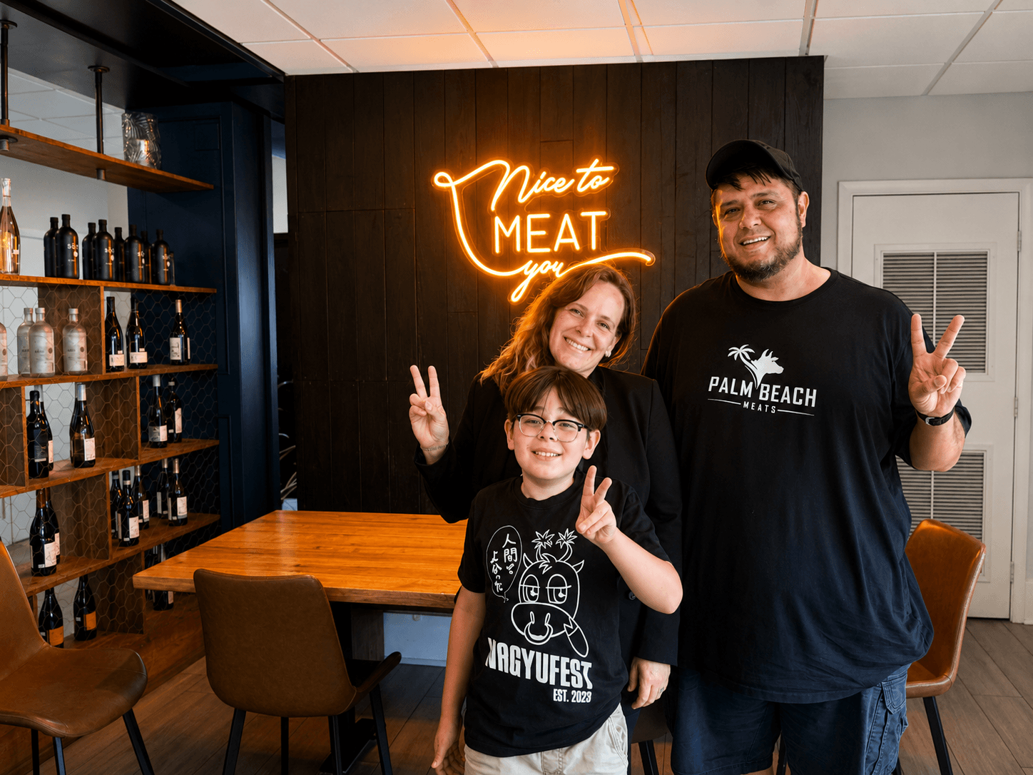 eric and benny at Palm Beach Meats in West Palm Beach