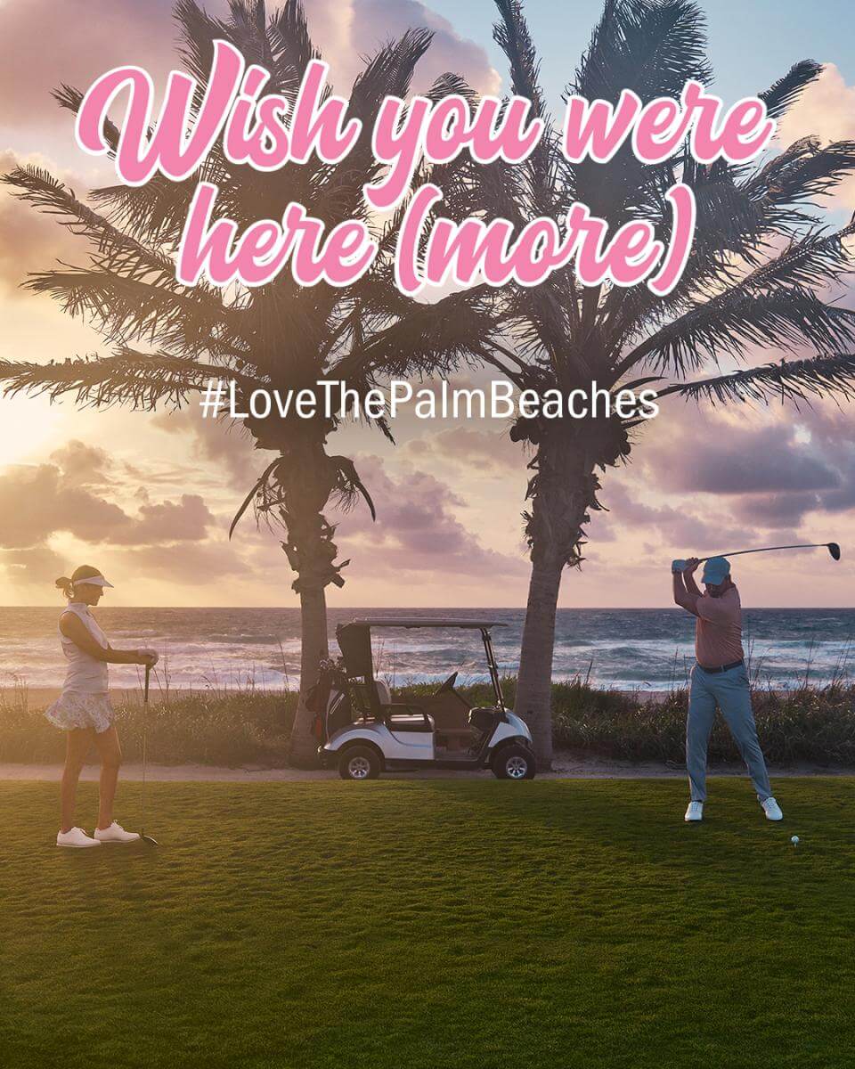Love Golfing at Palm Beach Par Postcard