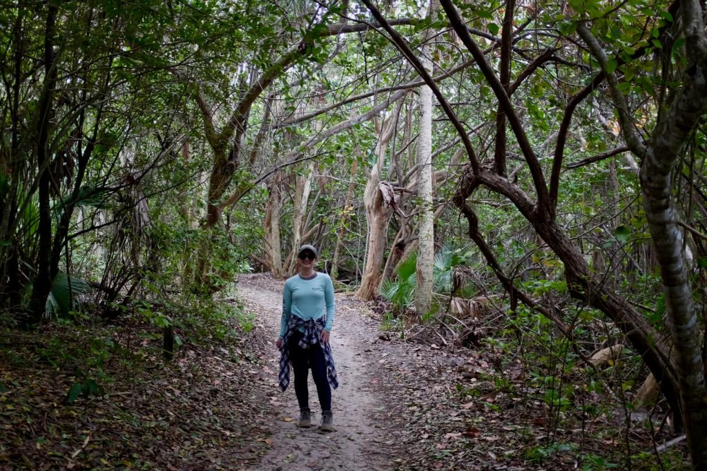 hammock trail at John D. McArthur beach State Park