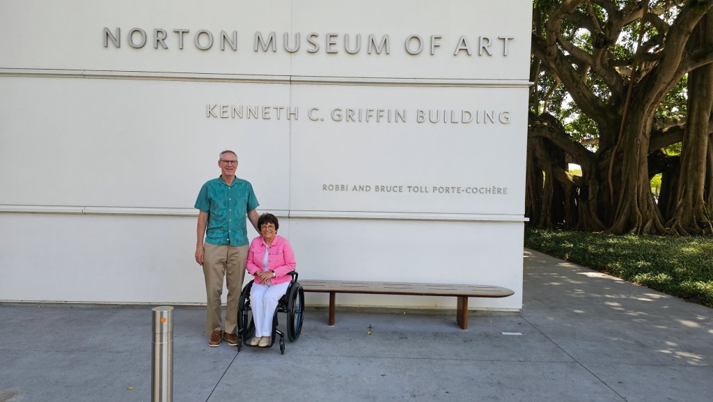 Rosemarie and Mark at the Norton Museum of Art