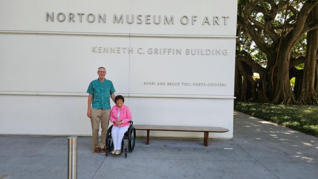 Rosemarie and Mark at the Norton Museum of Art