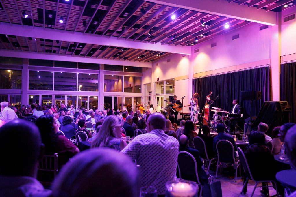 Jazz band on the stage