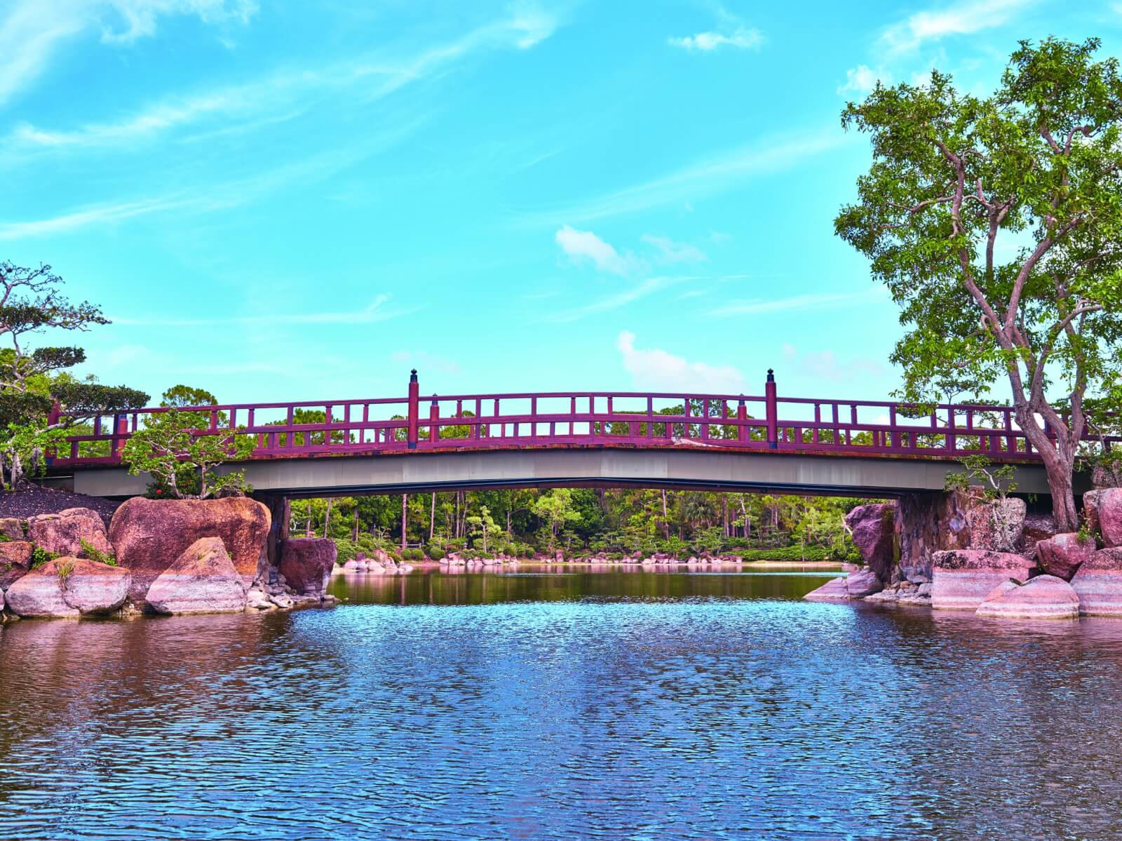 Bridge at the Morikami Museum and Japanese Gardens