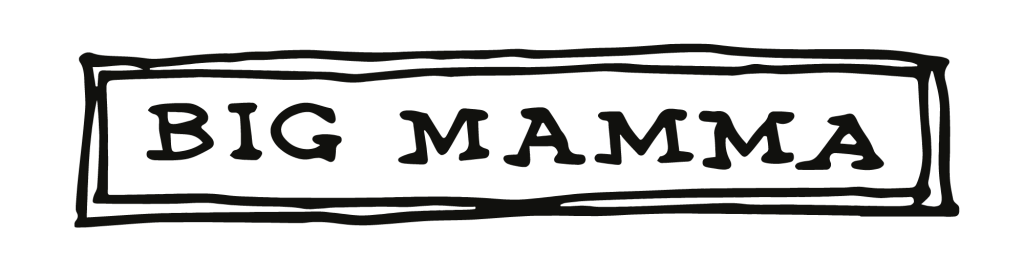The words BIG MAMMA written in a hand-drawn style inside a rectangular border