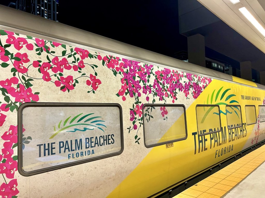 The Palm Beaches Brightline train
