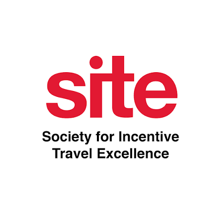 El logotipo de la Sociedad para la Excelencia en los Viajes de Incentivos, en el que aparece la palabra «site»