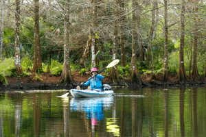 girl kayaking