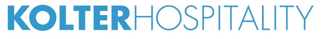 The blue text logo for Kolter Hospitality