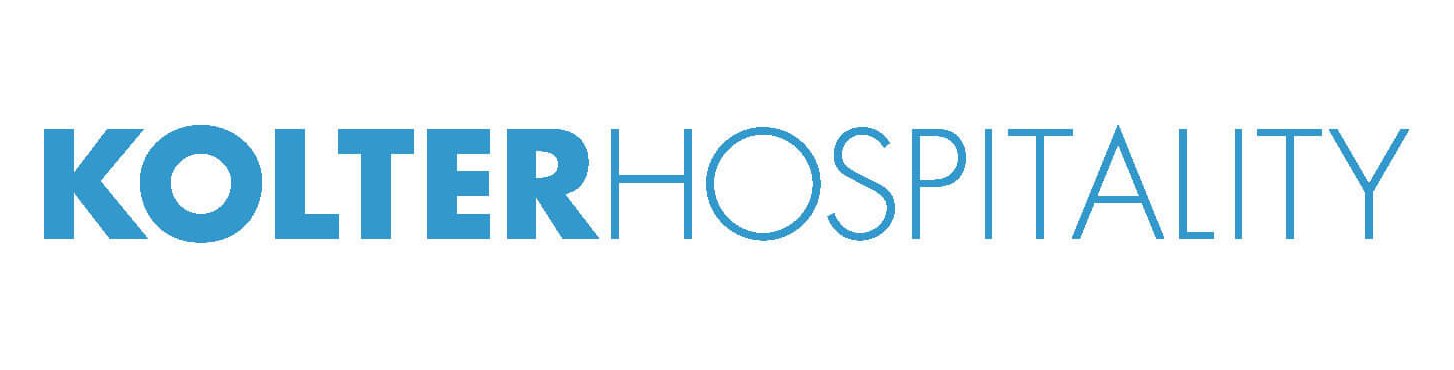Kolter Hospitality-Logo in blauer Schrift