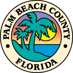 Palmen und Sonnenuntergang in Florida