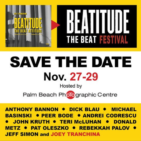 Palm Beach Photographic Center flyer for BEATITUDE Festival